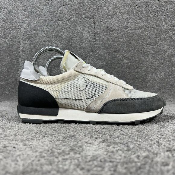 Nike Daybreak Type N.354 CJ1156-100 Mens Sz 6.5 White Black Waffle Running Shoes - Picture 1 of 12